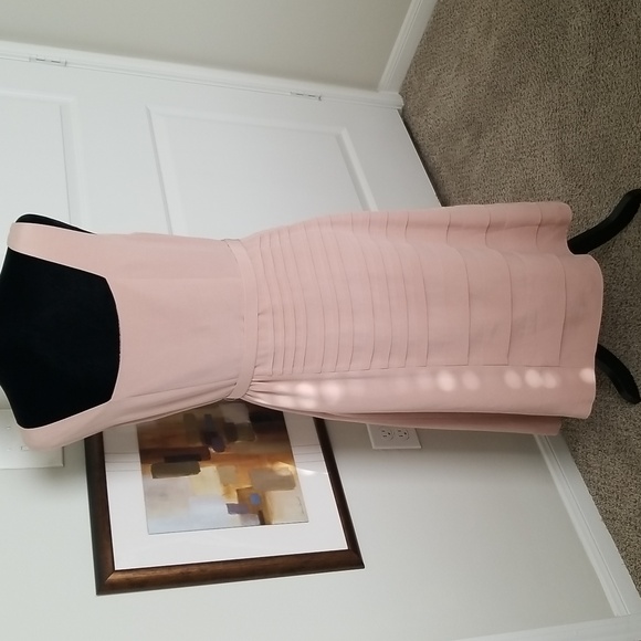 Vintage Due per Due Salmon Pink Elegant Sleeveless Dress - Picture 4 of 7